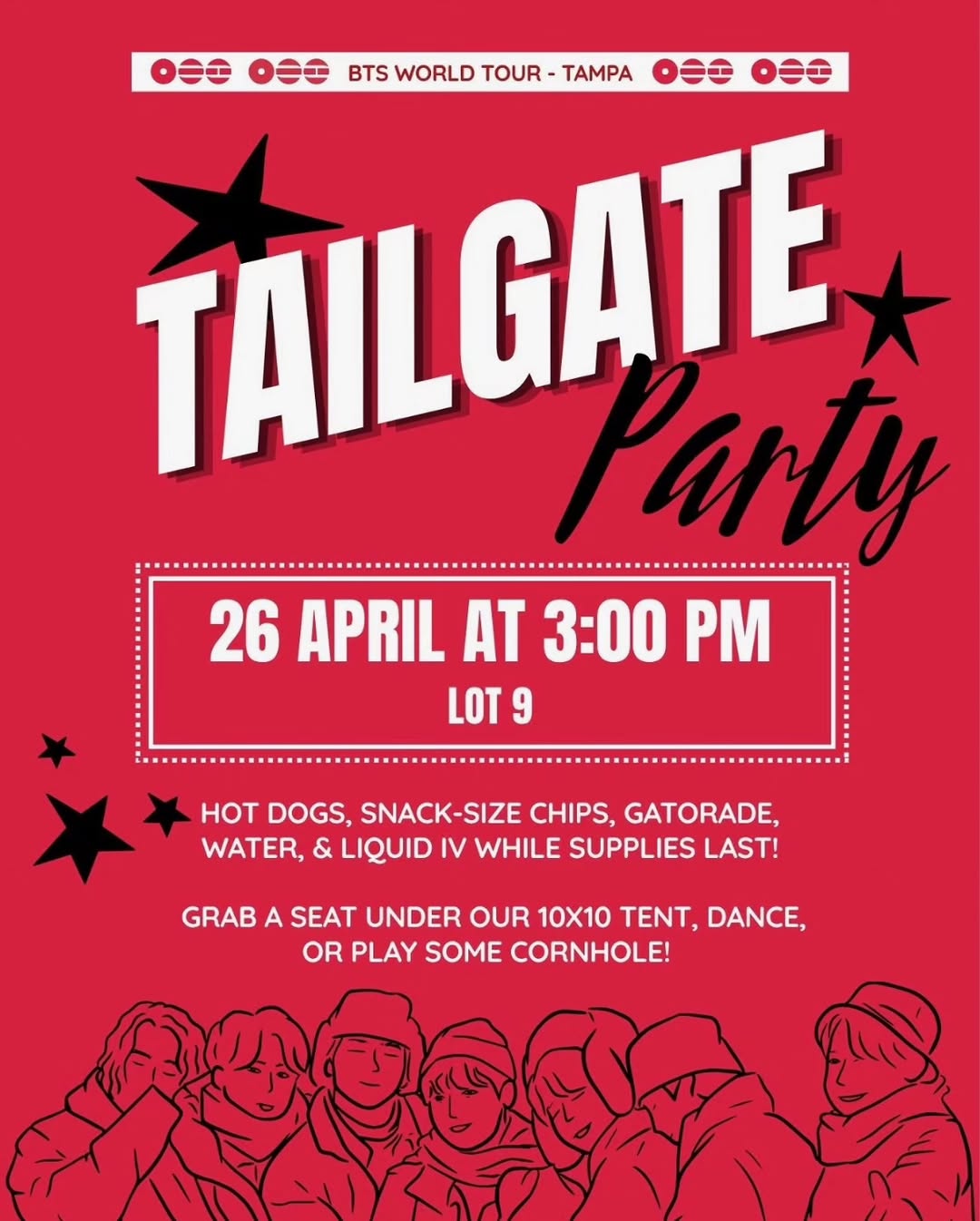 BTS WORLD TOUR - TAMPA Tailgate Party
