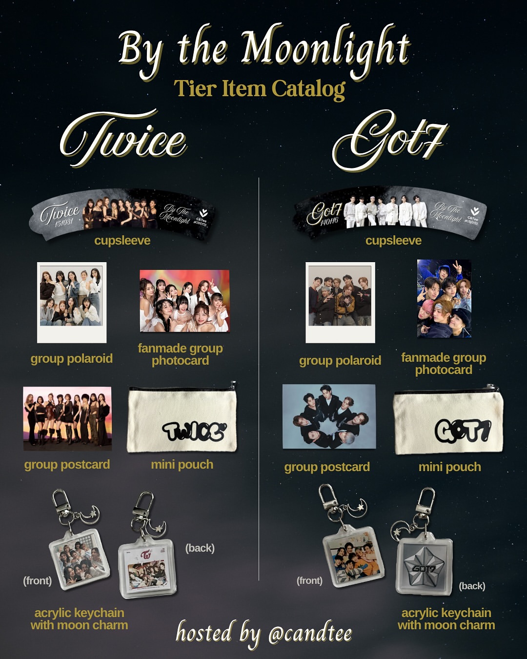 By The Moonlight, Got7 & Twice Cupsleeve Event - Image 1