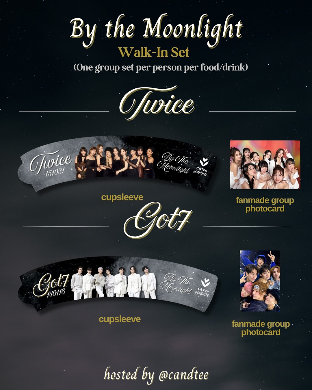 By The Moonlight, Got7 & Twice Cupsleeve Event - Image 5