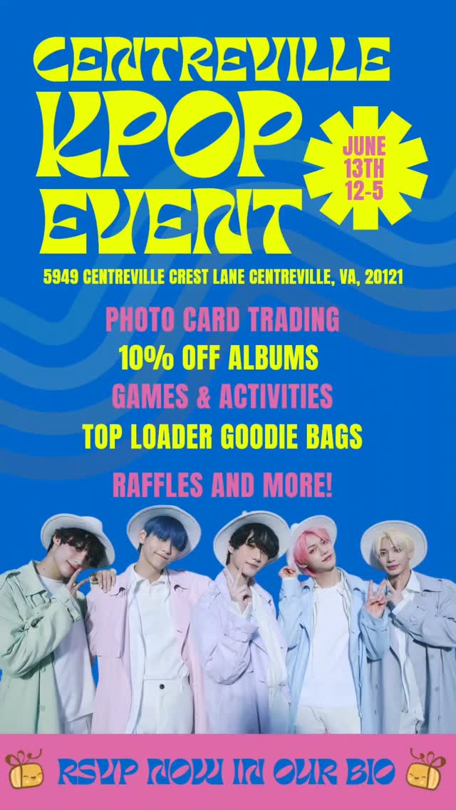 Centreville Kpop Event – Centreville, June 13, 2026 | K-Pop Tracker