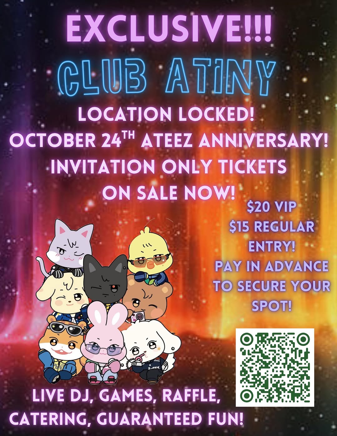 CLUB ATINY! (Ateez Cup Sleeve) – Simpsonville, October 24, 2026