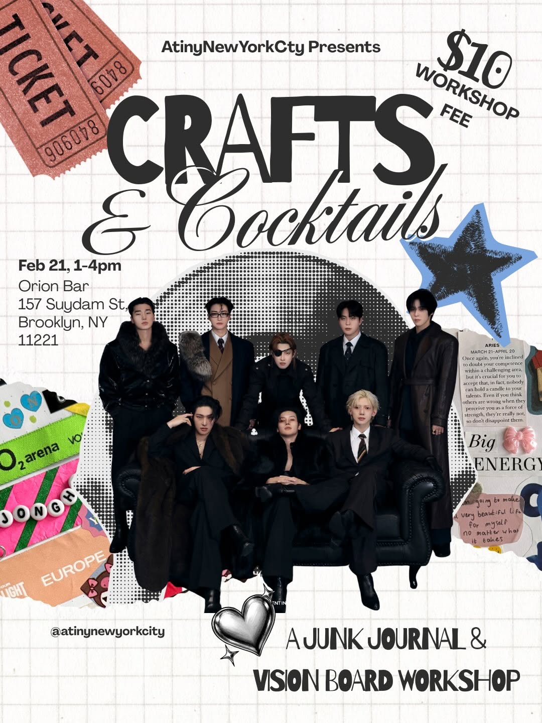 Crafts & Cocktails: Junk Journaling & Vision Boarding