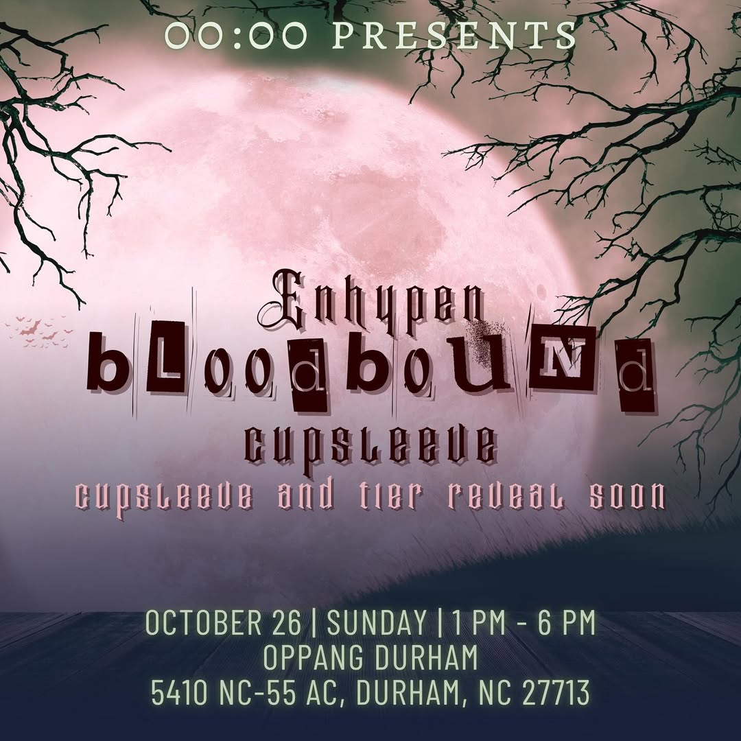 Enhypen Bloodbound Halloween Cupsleeve Extravaganza