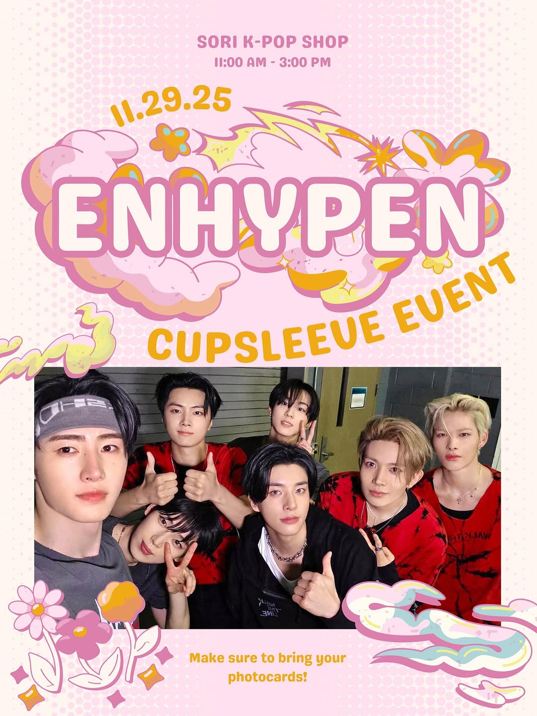 ENHYPEN Debut Anniversary Cupsleeve Event