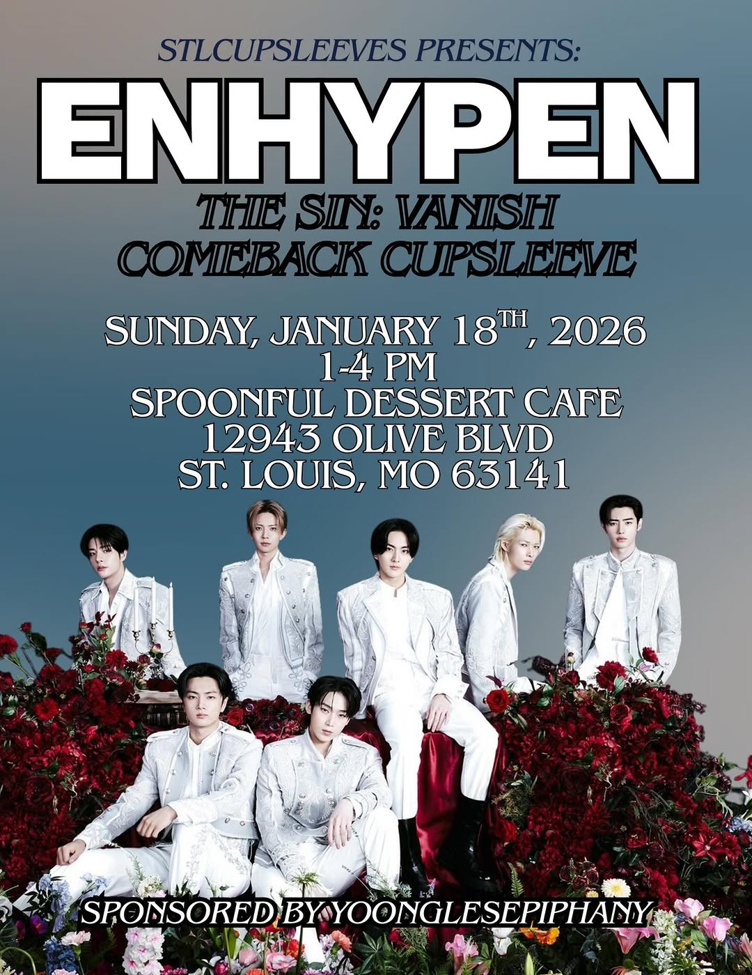 Enhypen THE SIN: VANISH Comeback Cupsleeve