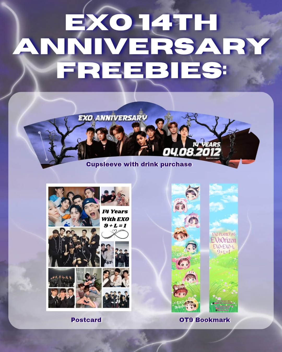 EXO 14TH ANNIVERSARY CUPSLEEVE EVENT - Image 2
