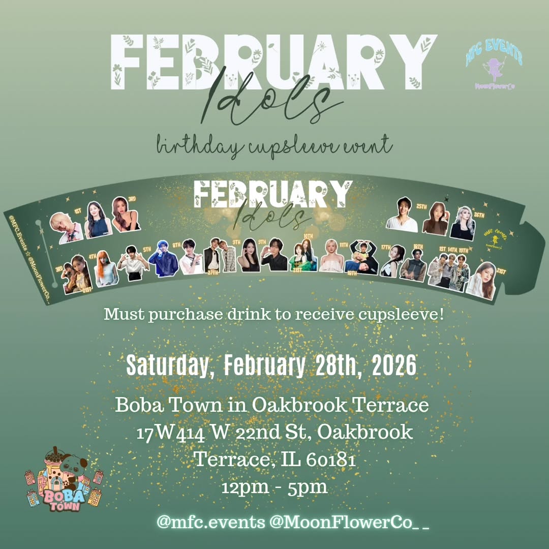 February Idols Birthday Cupsleeve Event