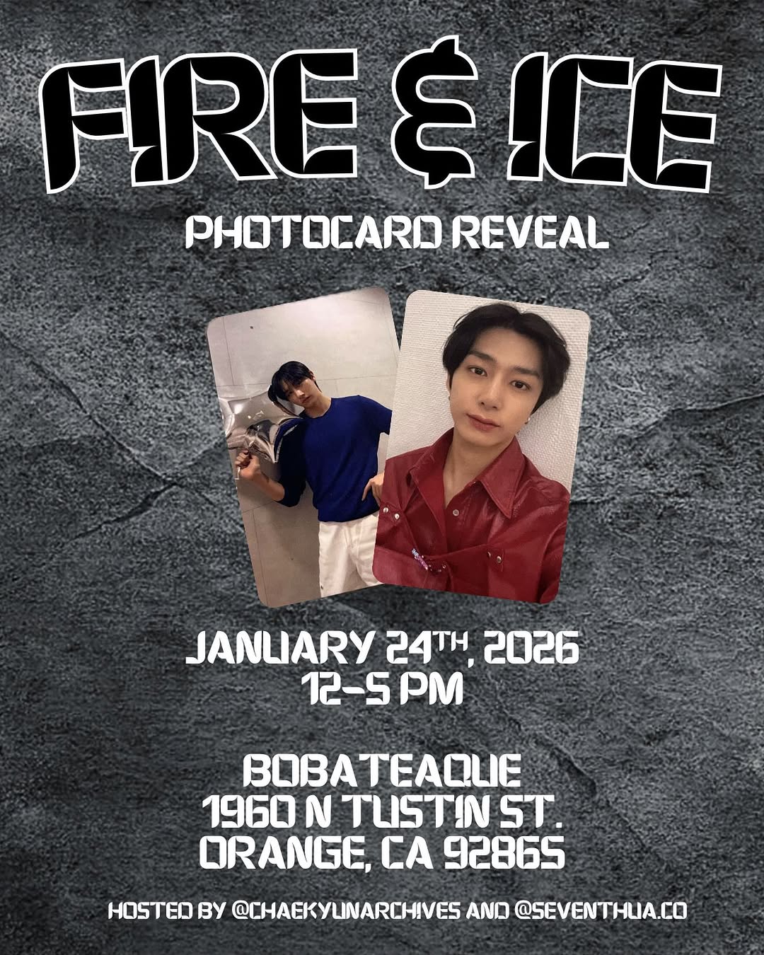 Fire and Ice Hyungwon and Changkyun BDAY Cupsleeve - Image 8