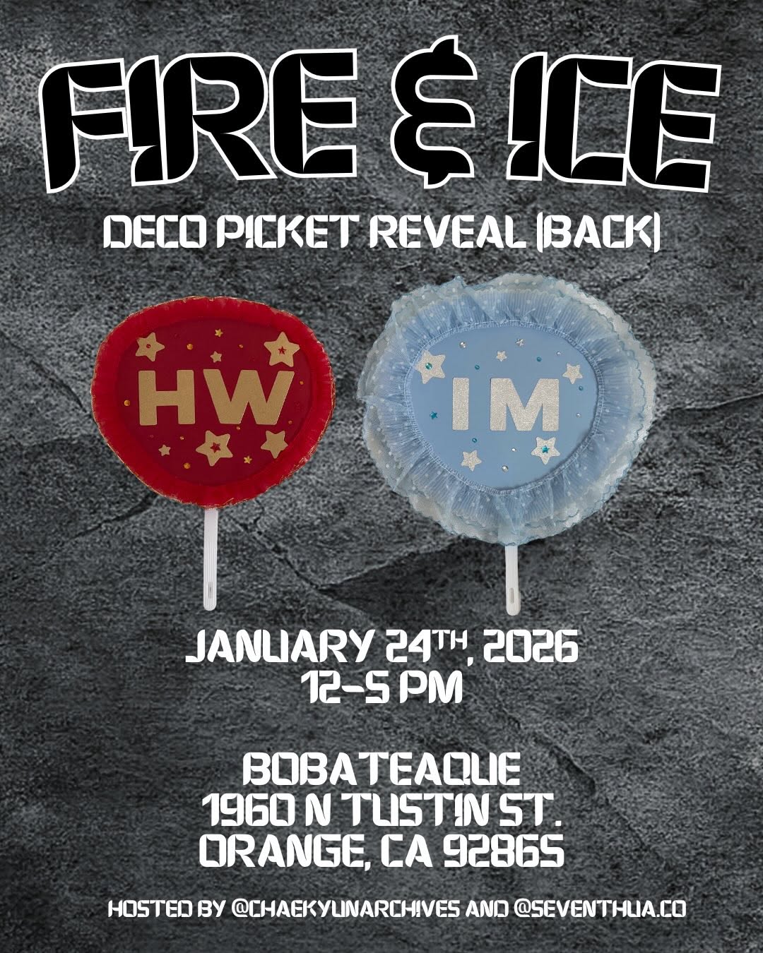 Fire and Ice Hyungwon and Changkyun BDAY Cupsleeve - Image 11