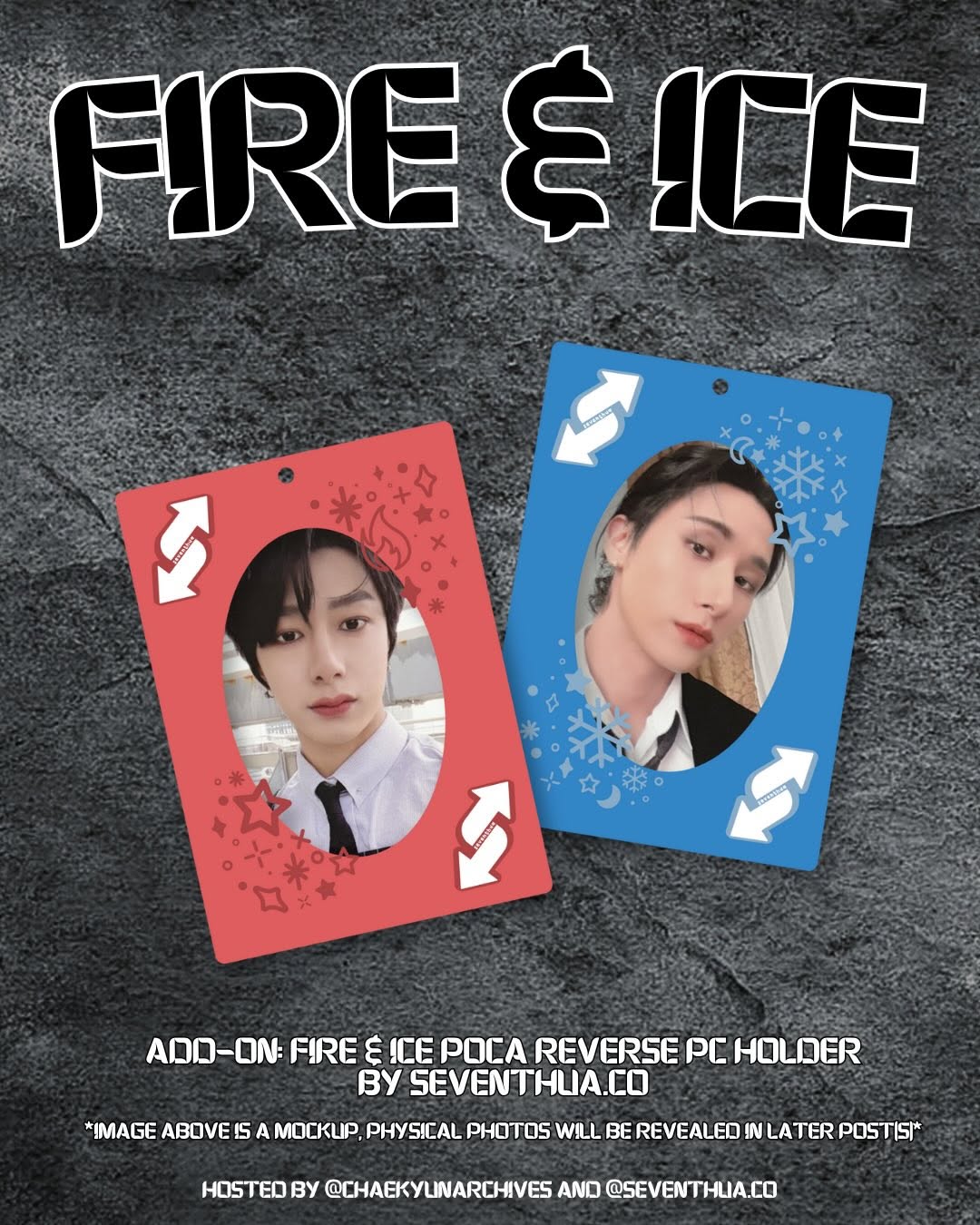 Fire and Ice Hyungwon and Changkyun BDAY Cupsleeve - Image 4