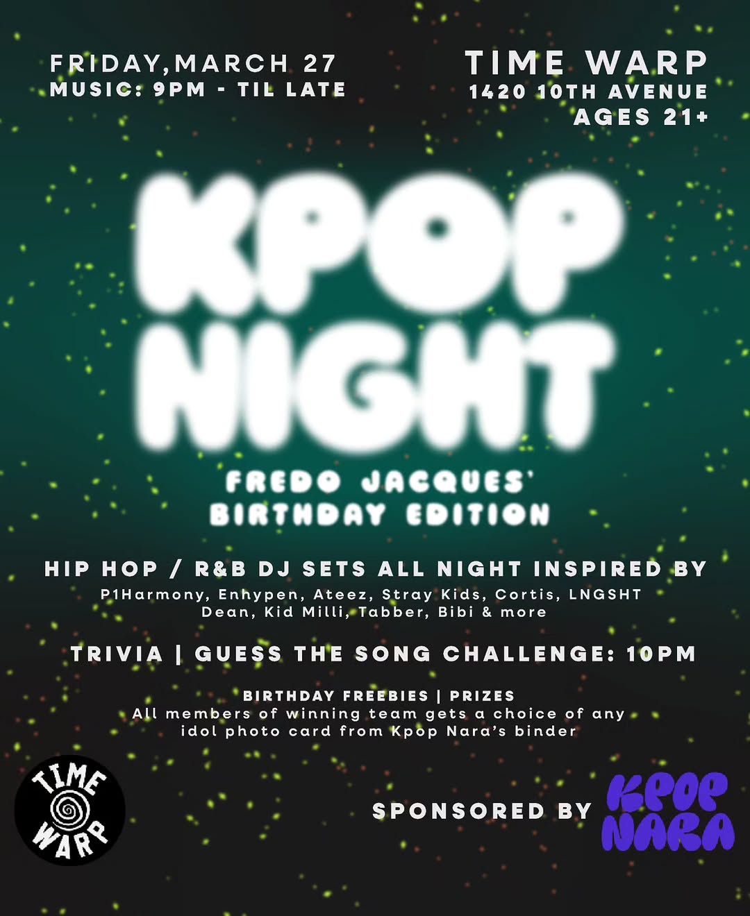 K-Pop Nighht Fredo Jacques Birthday Edition