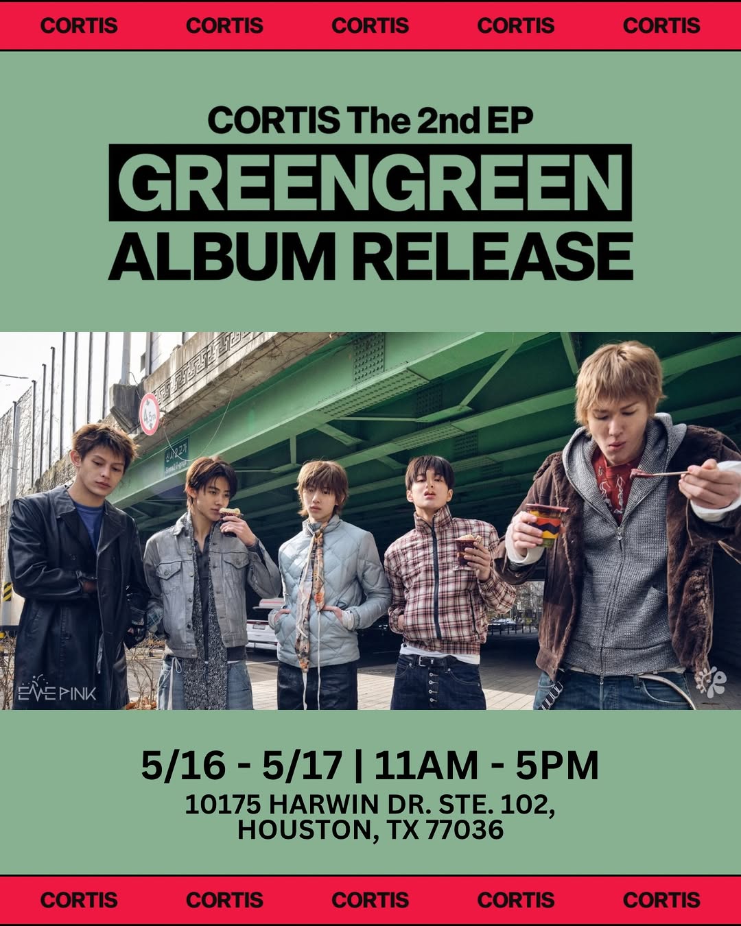GREENGREEN 2ND EP Album Release Event – Houston, May 16 – 17, 2026