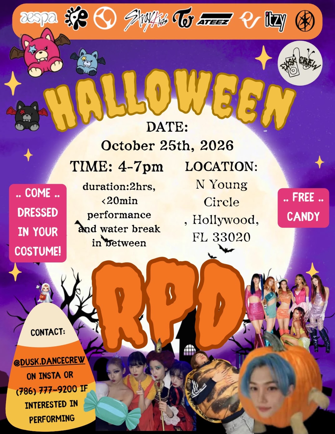 Halloween Kpop Random Dance with DUSK CREW – Hollywood, October 25 ...
