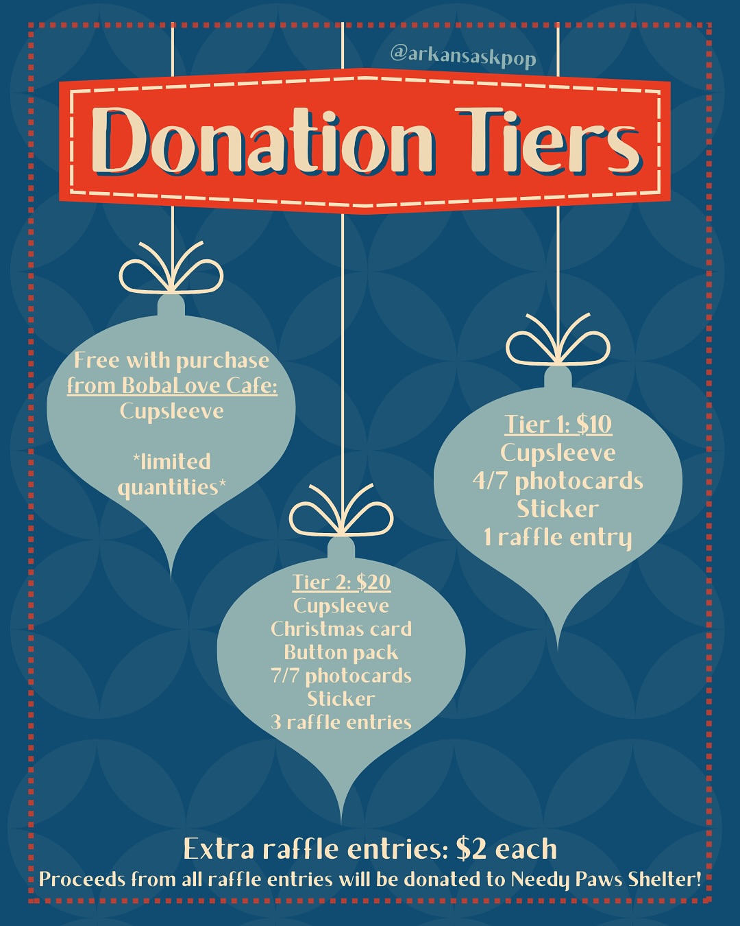 Happy Howlidays: Holiday BTS Cupsleeve and Pet Shelter Blanket Drive