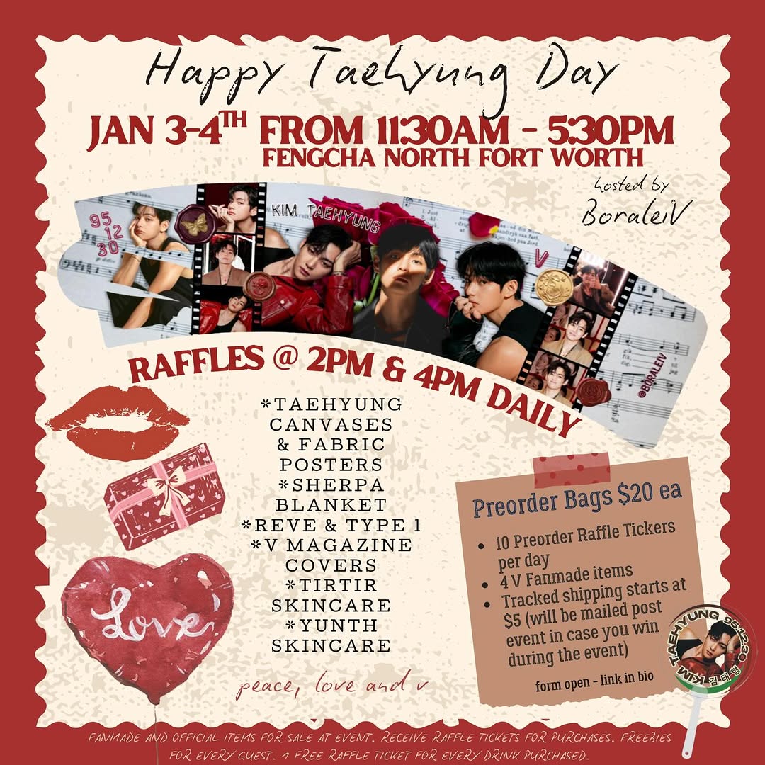 Happy Taehyung Day Cupsleeve Event