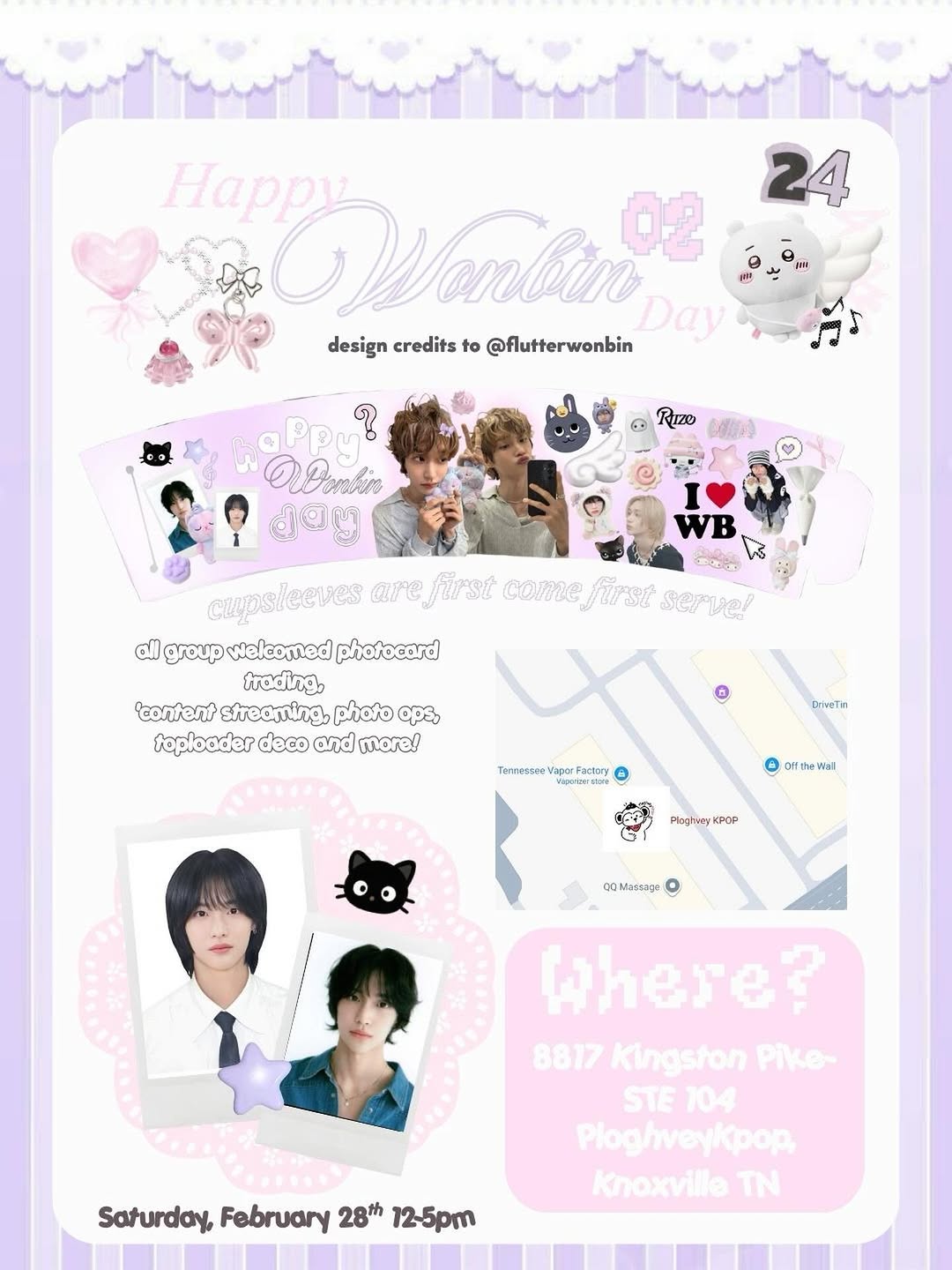 Happy Wonbin day! Cupsleeve & trading