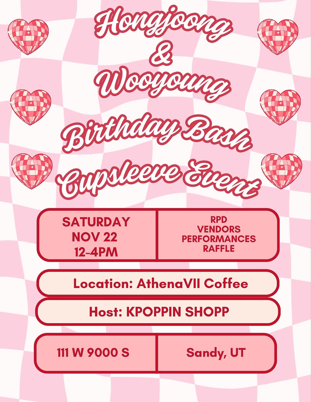 HONGJOONG AND WOOYOUNG'S BIRTHDAY BASH CUPSLEEVE - Image 1
