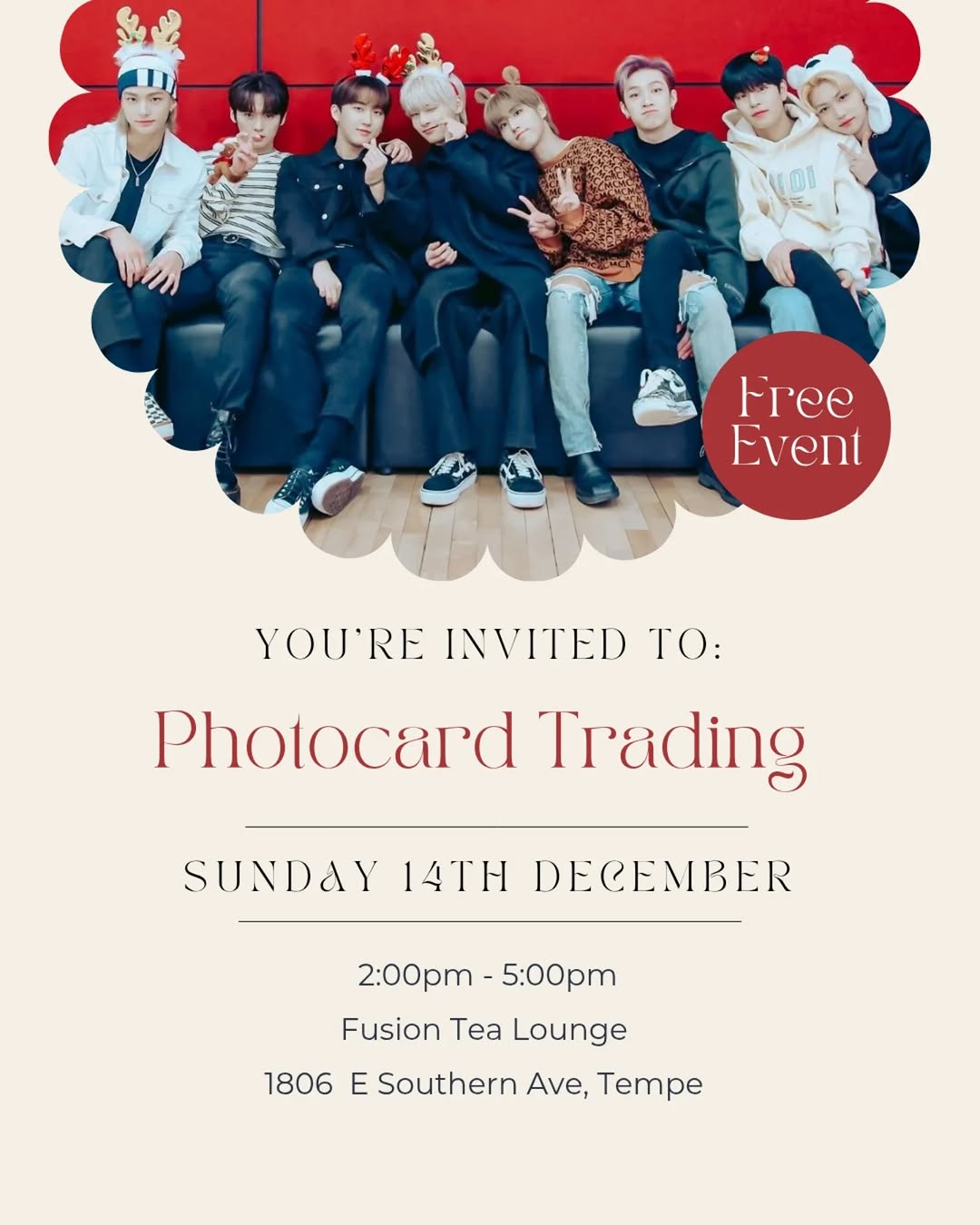Holiday K-Pop Photocard Trading Event