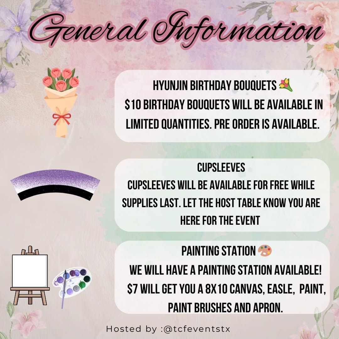 Hyunjin Over Flowers - A Birthday Cupsleeve - Image 3