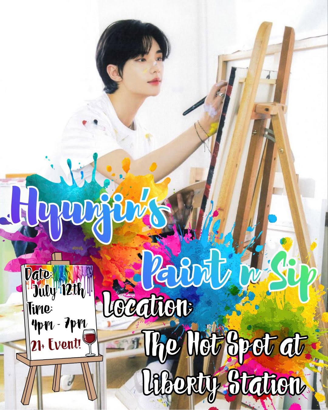 Hyunjin's Paint n Sip – San Diego, July 12, 2026 | K-Pop Tracker