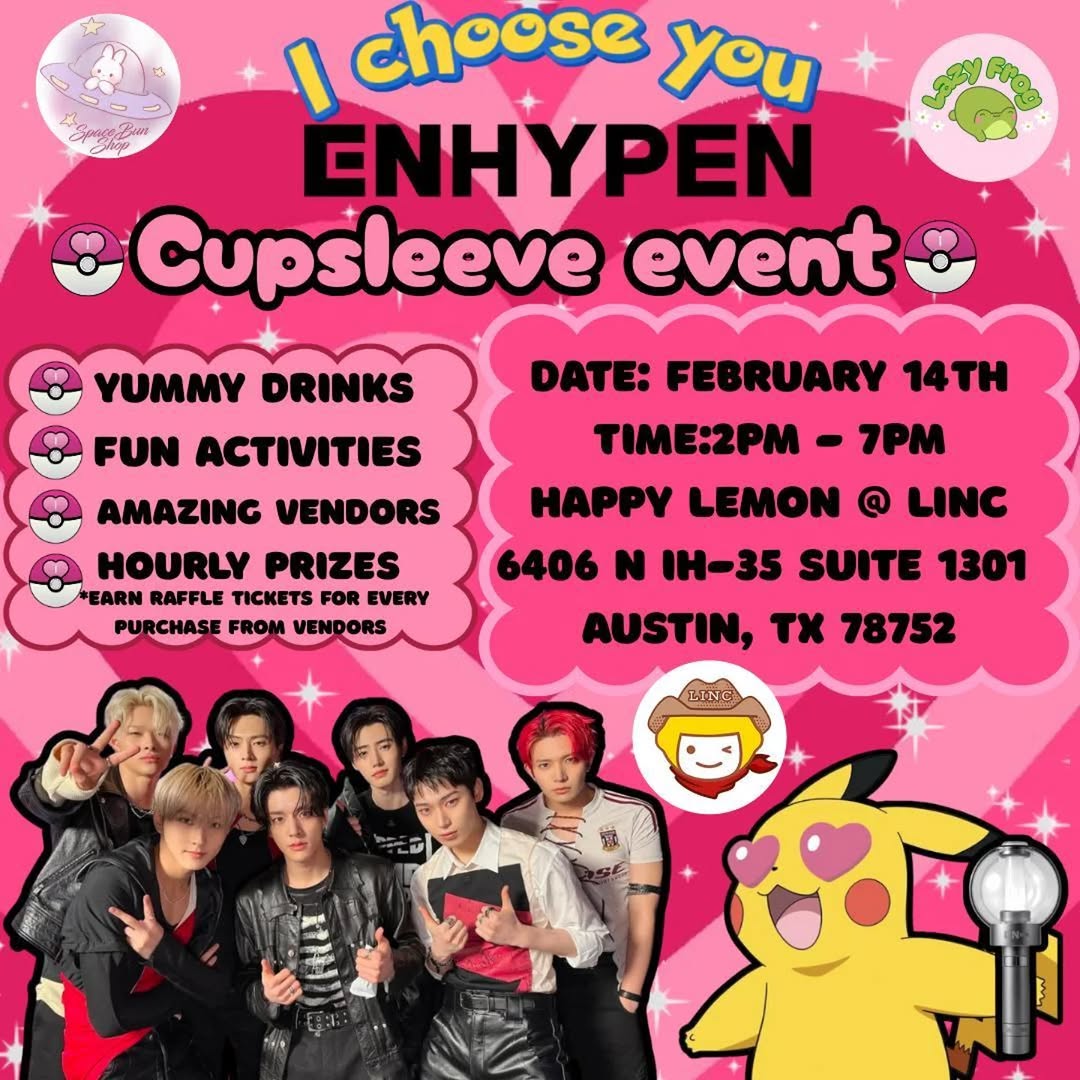 I CHOOSE YOU ENHYPEN CUPSLEEVE EVENT