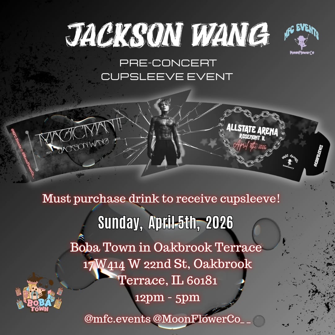 Jackson Wang Magic Man II Pre-Concert Cupsleeve