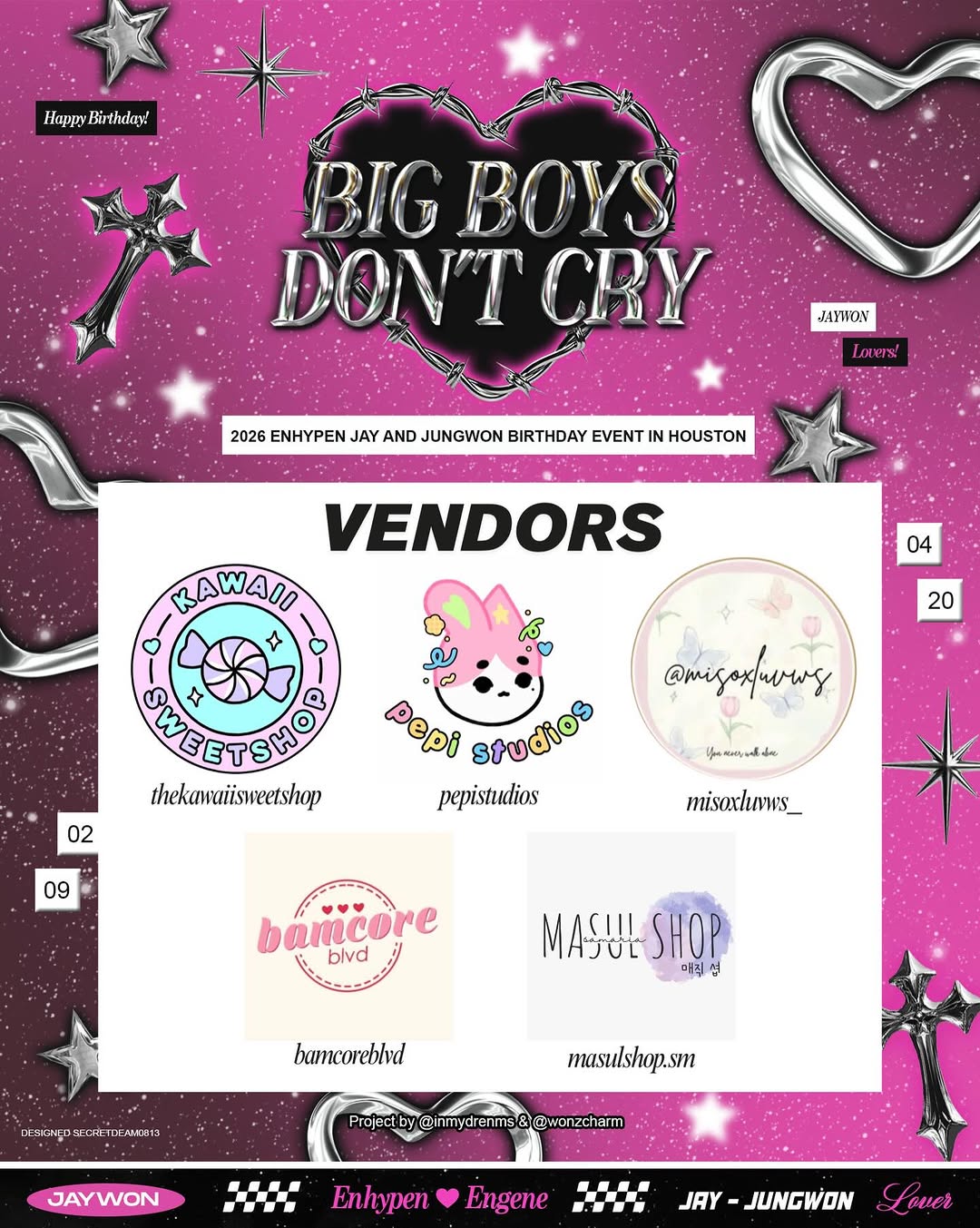 BIG BOYS DON'T CRY - Jay & Jungwon Cupsleeve - Image 3