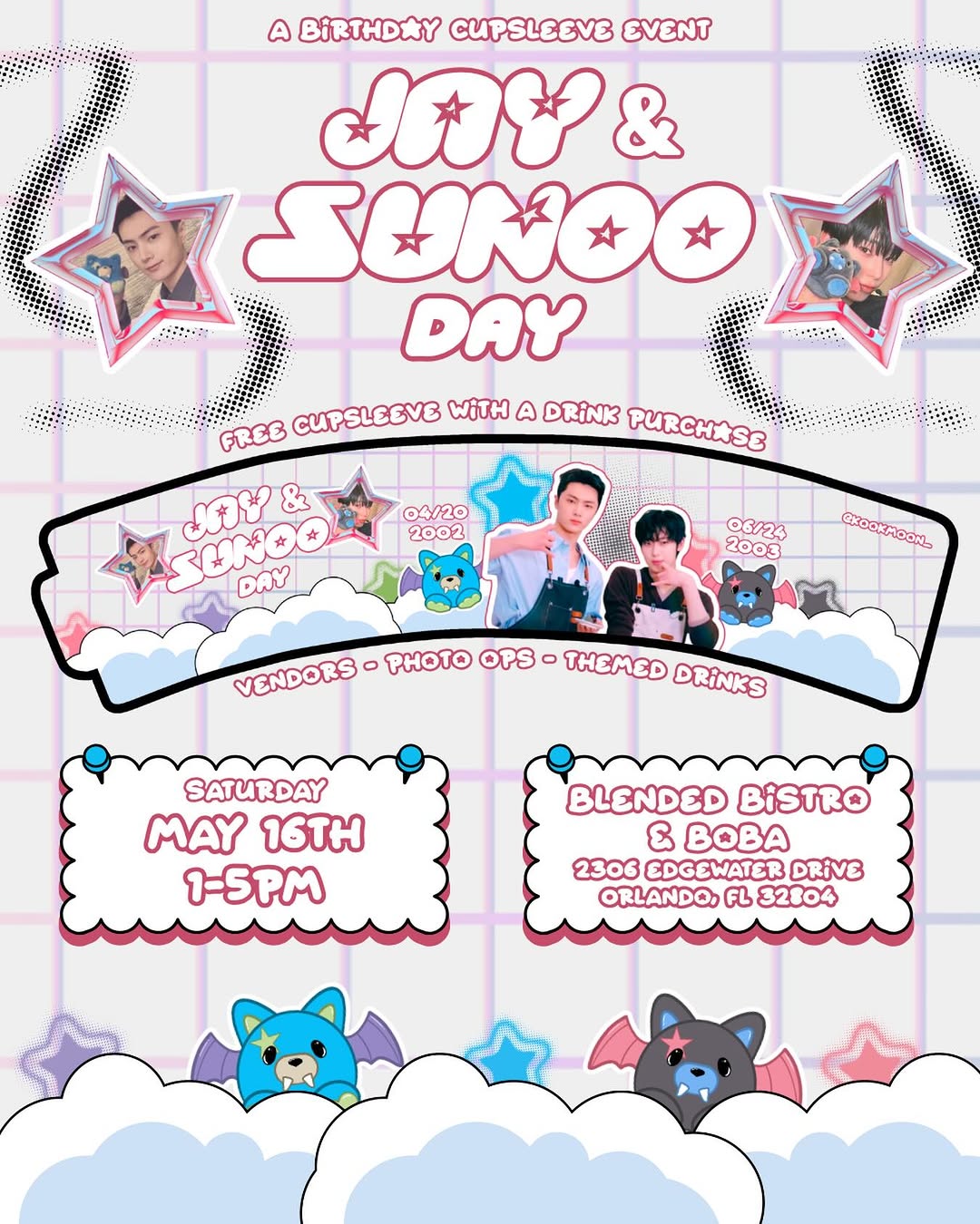 Jay & Sunoo Day Birthday Cupsleeve Event
