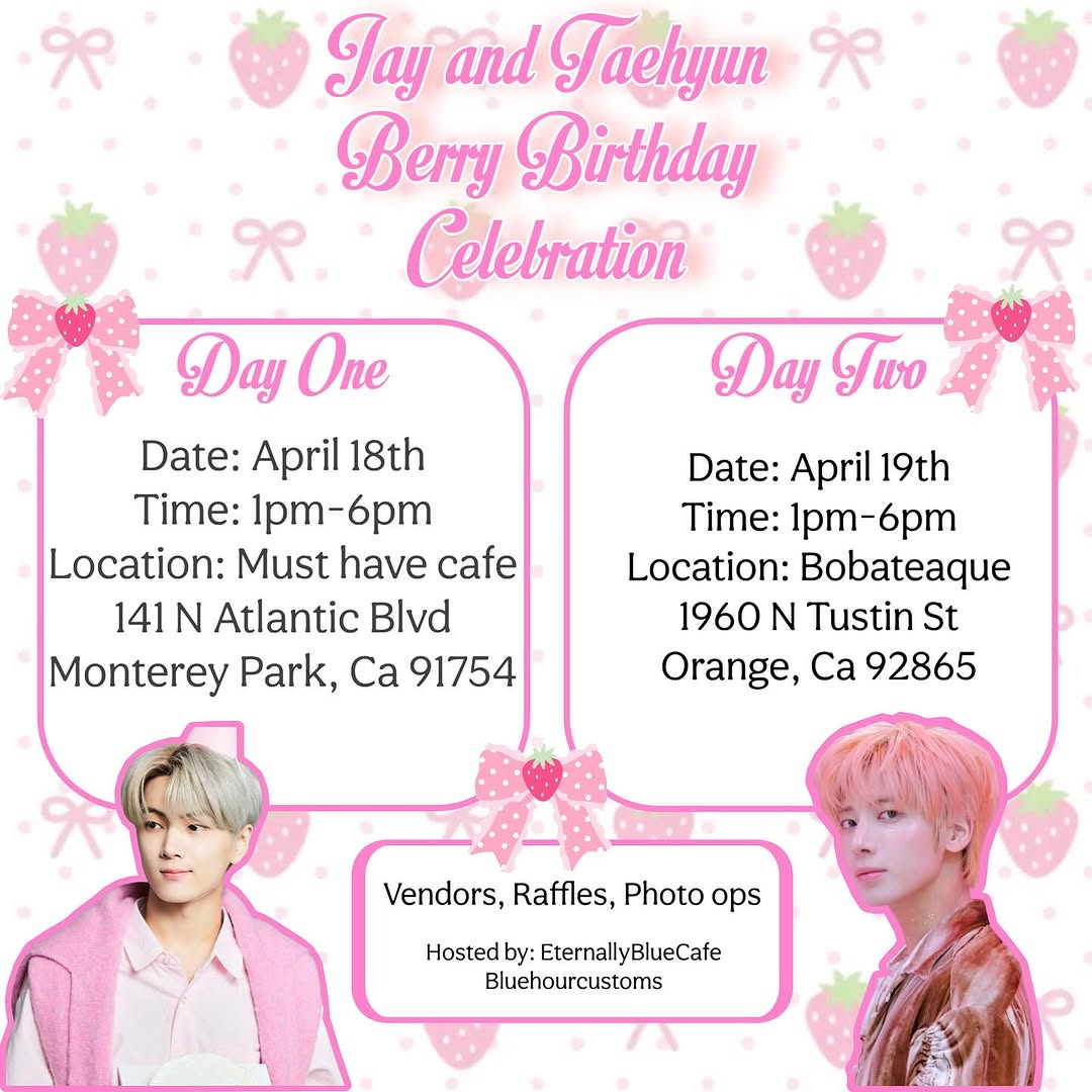 Jay & Taehyun Berry Birthday Celebration Day2