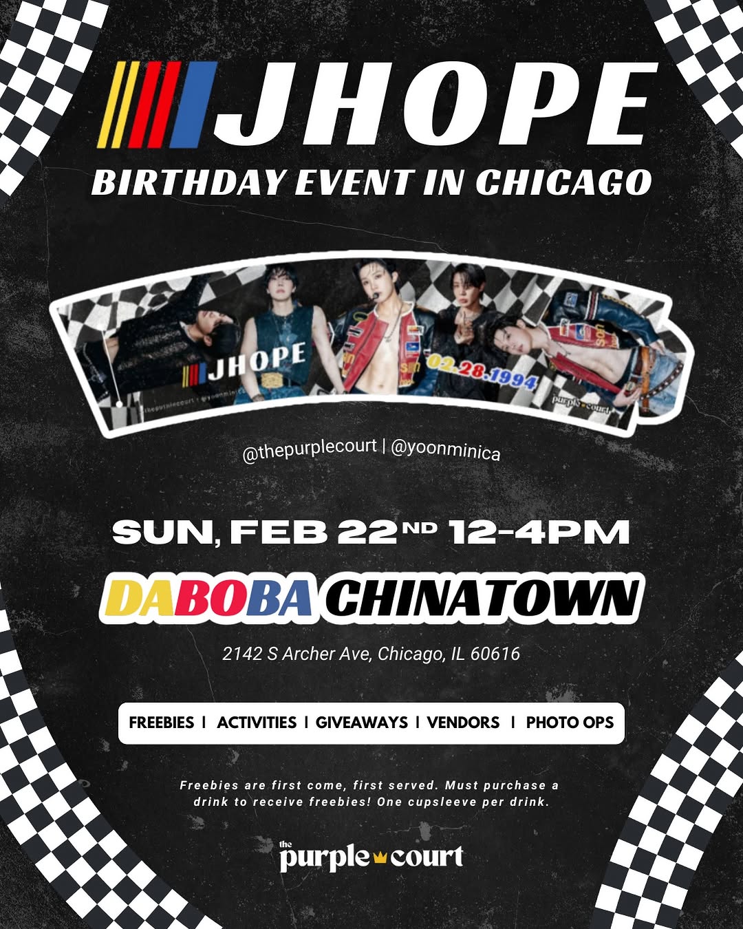 JHOPE BIRTHDAY EVENT IN CHICAGO