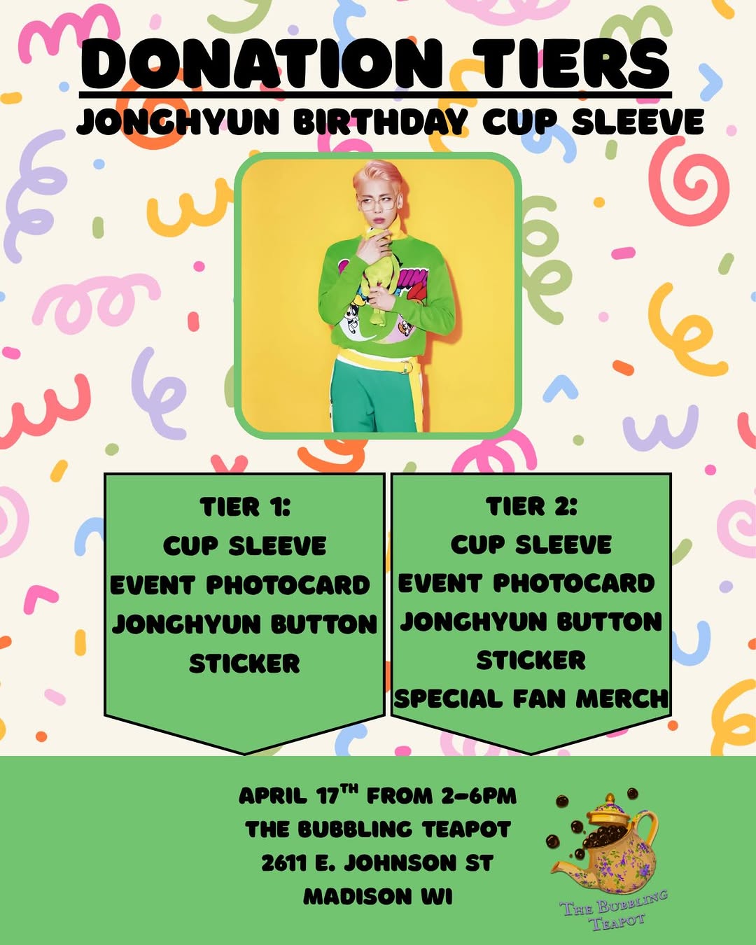Jonghyun Birthday Cup Sleeve - Image 2