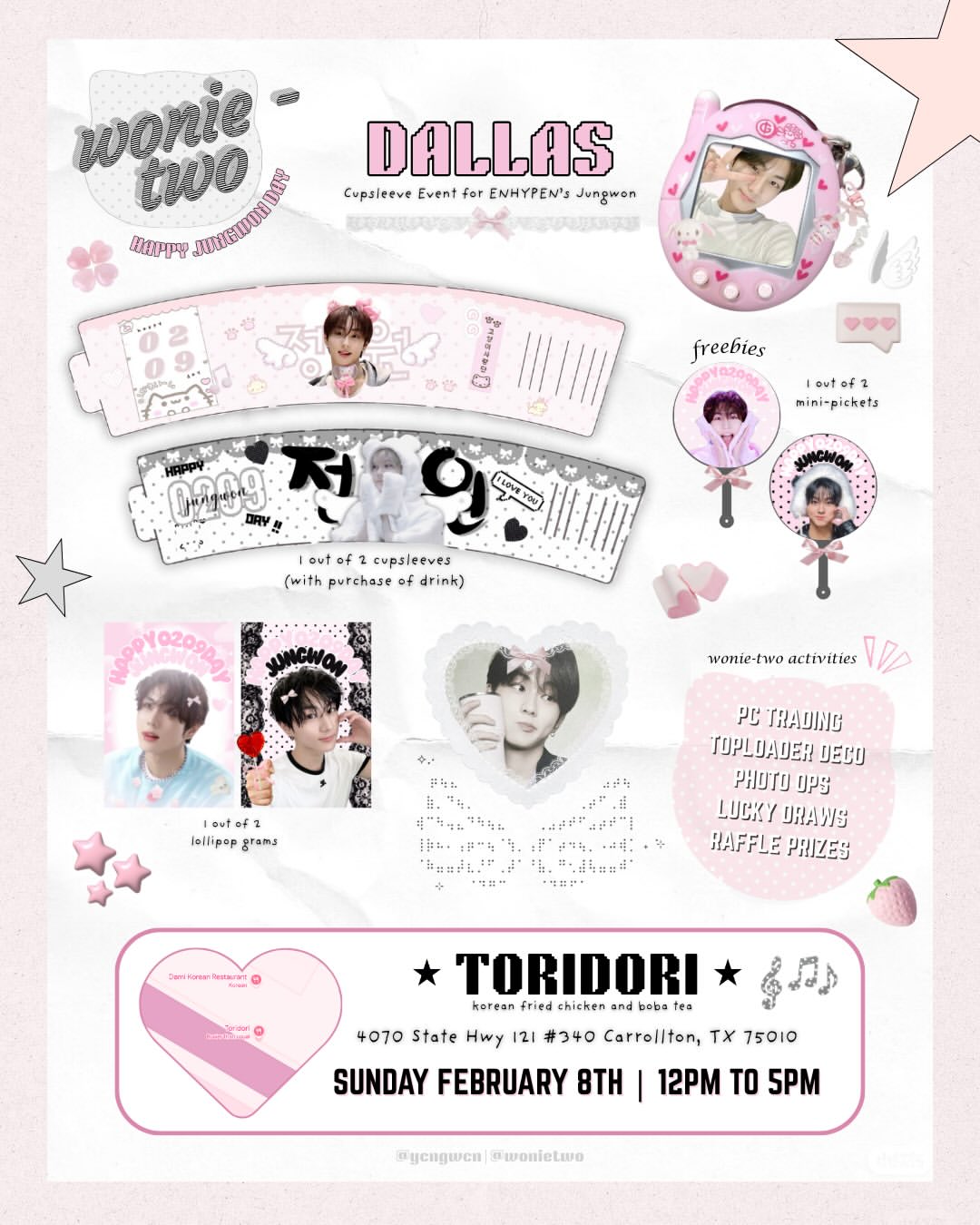 Jungwon's 22nd Birthday Cupsleeve Event