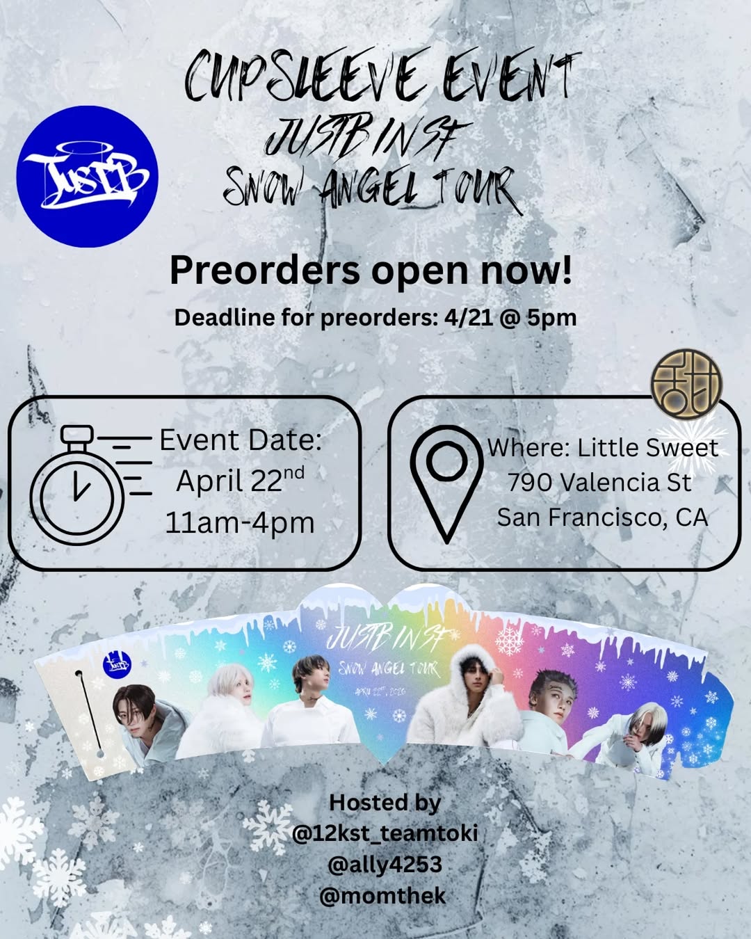 JUSTB Snow Angel in SF cupsleeve