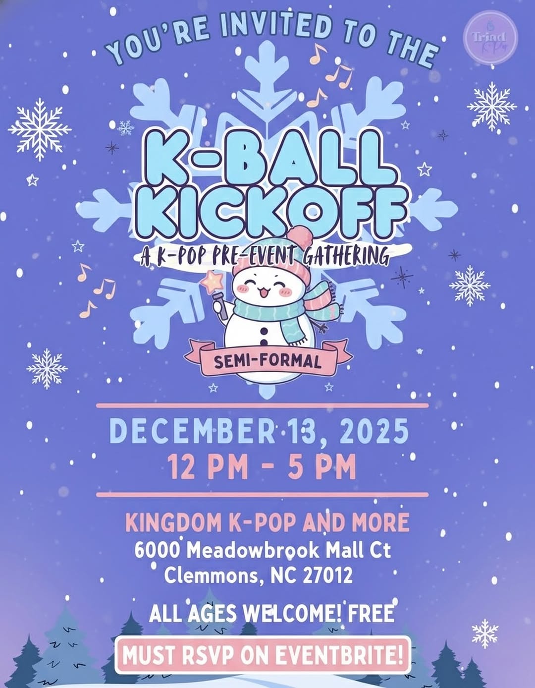 K-BALL KICKOFF a pre-event gathering