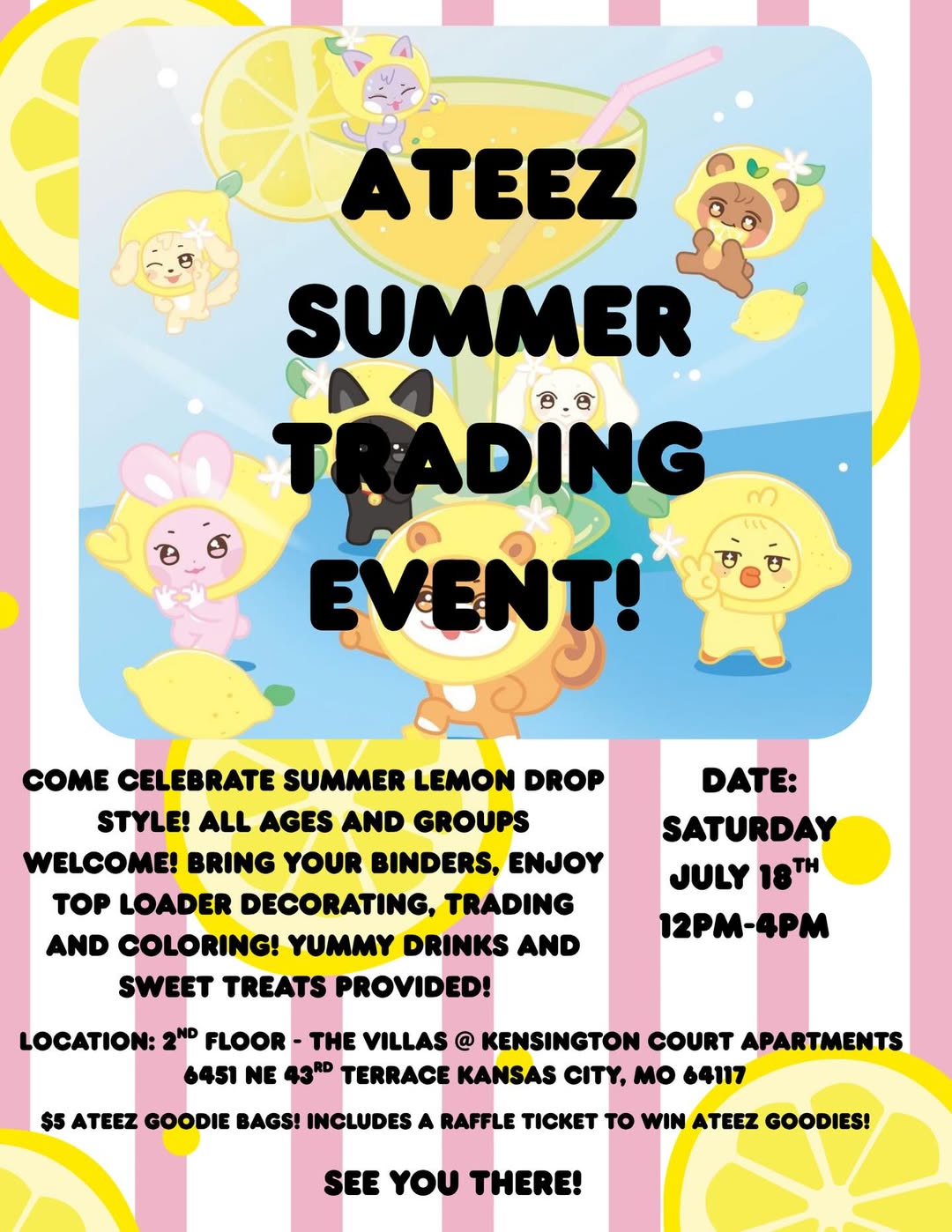 Ateez Summer Trading Event – Kansas City, July 18, 2026 | K-Pop