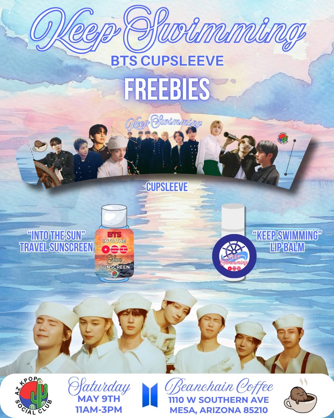 Keep Swimming a BTS cupsleeve event – Mesa, May 9, 2026 | K-Pop
