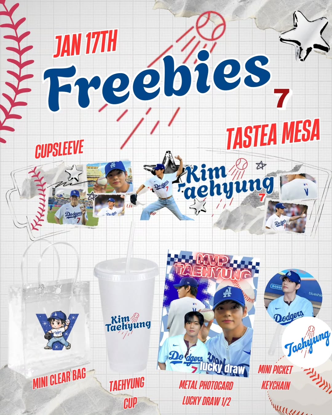 KIM TAEHYUNG X DODGERS CUPSLEEVE EVENT - Image 5