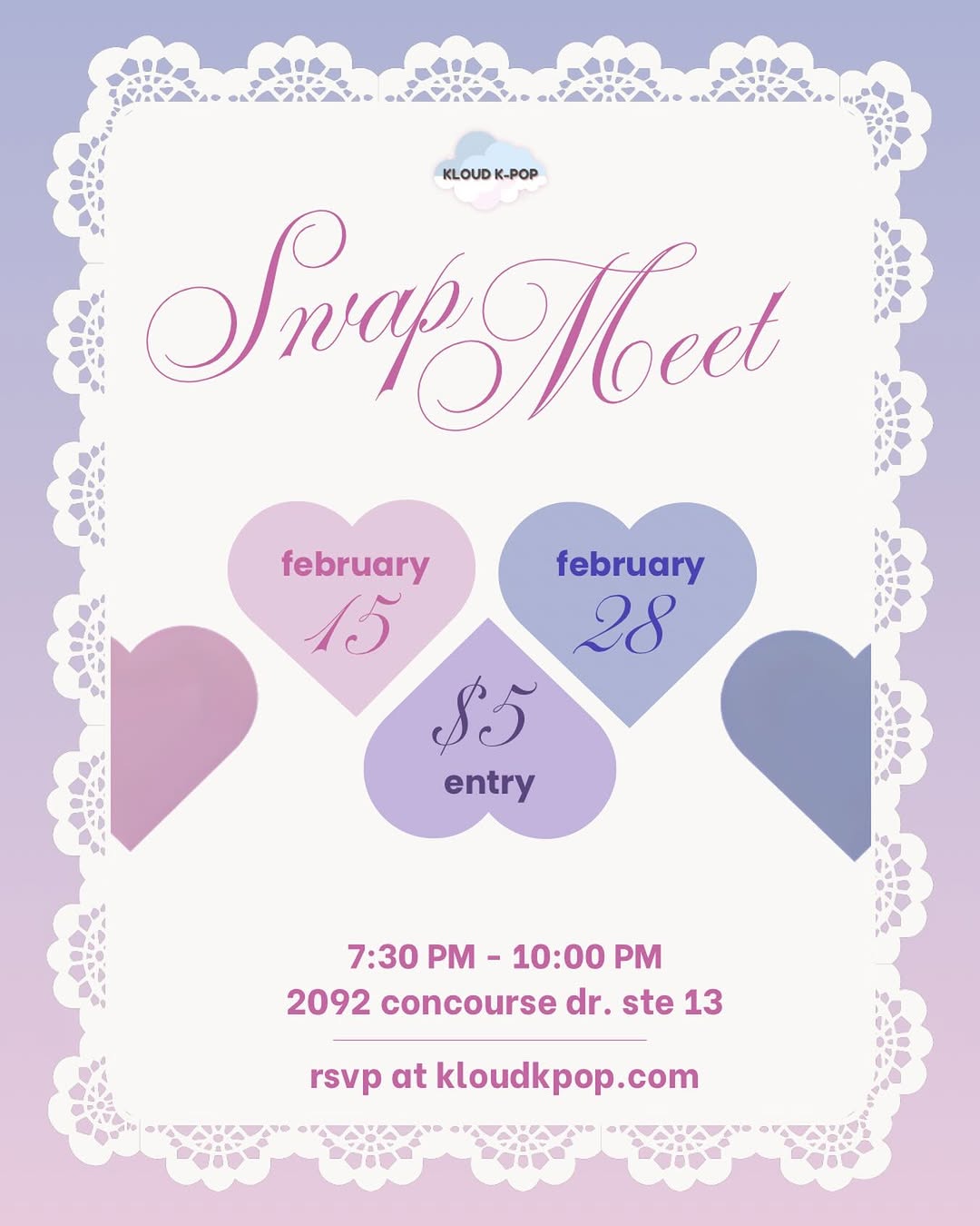 KLOUD K-POP SWAP MEET NIGHT!