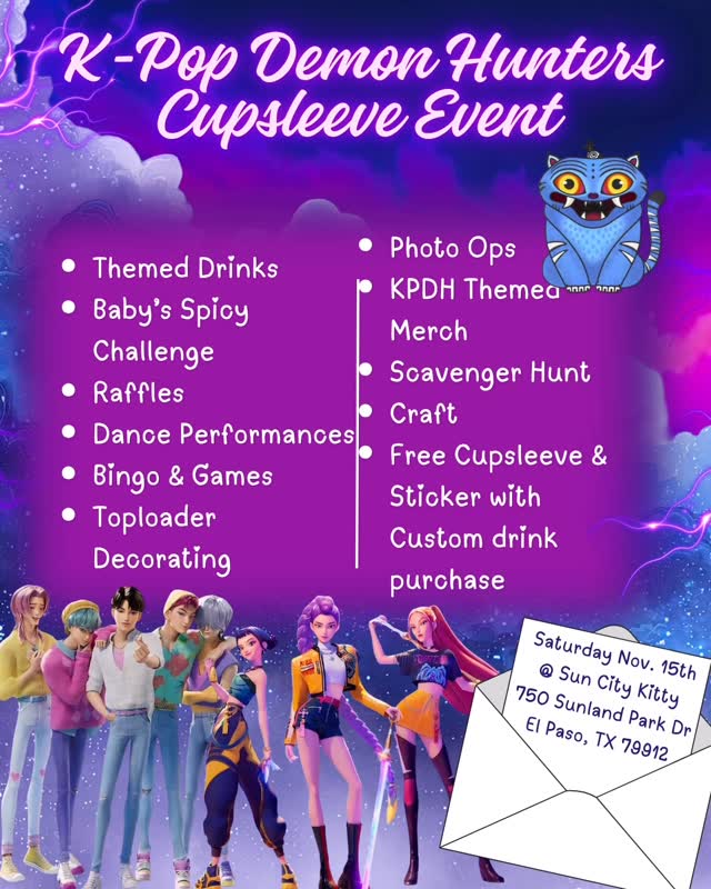 K-Pop Demon Hunters Cupsleeve Event
