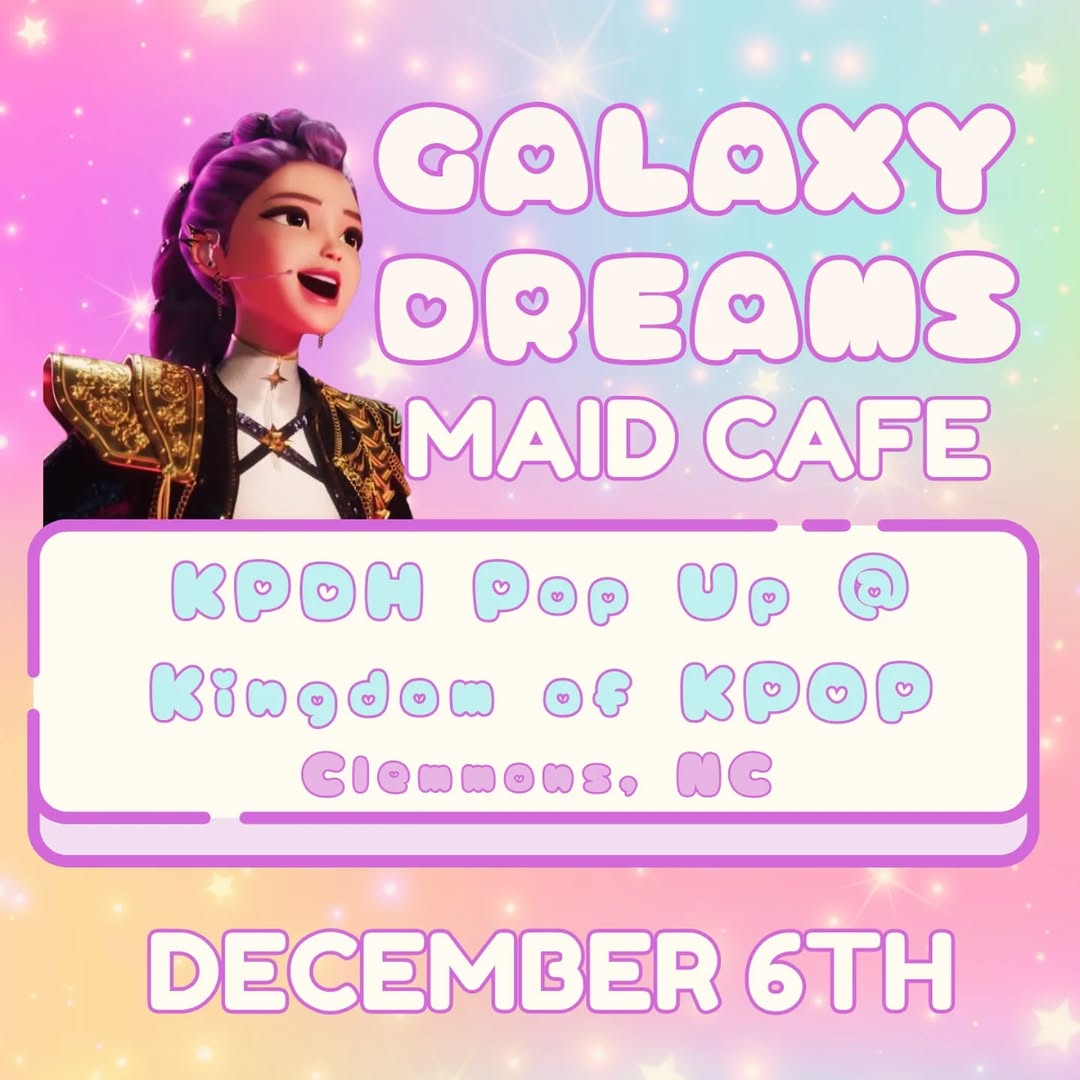 KPOP DEMON HUNTERS themed cafe cosplay pop up - Image 1