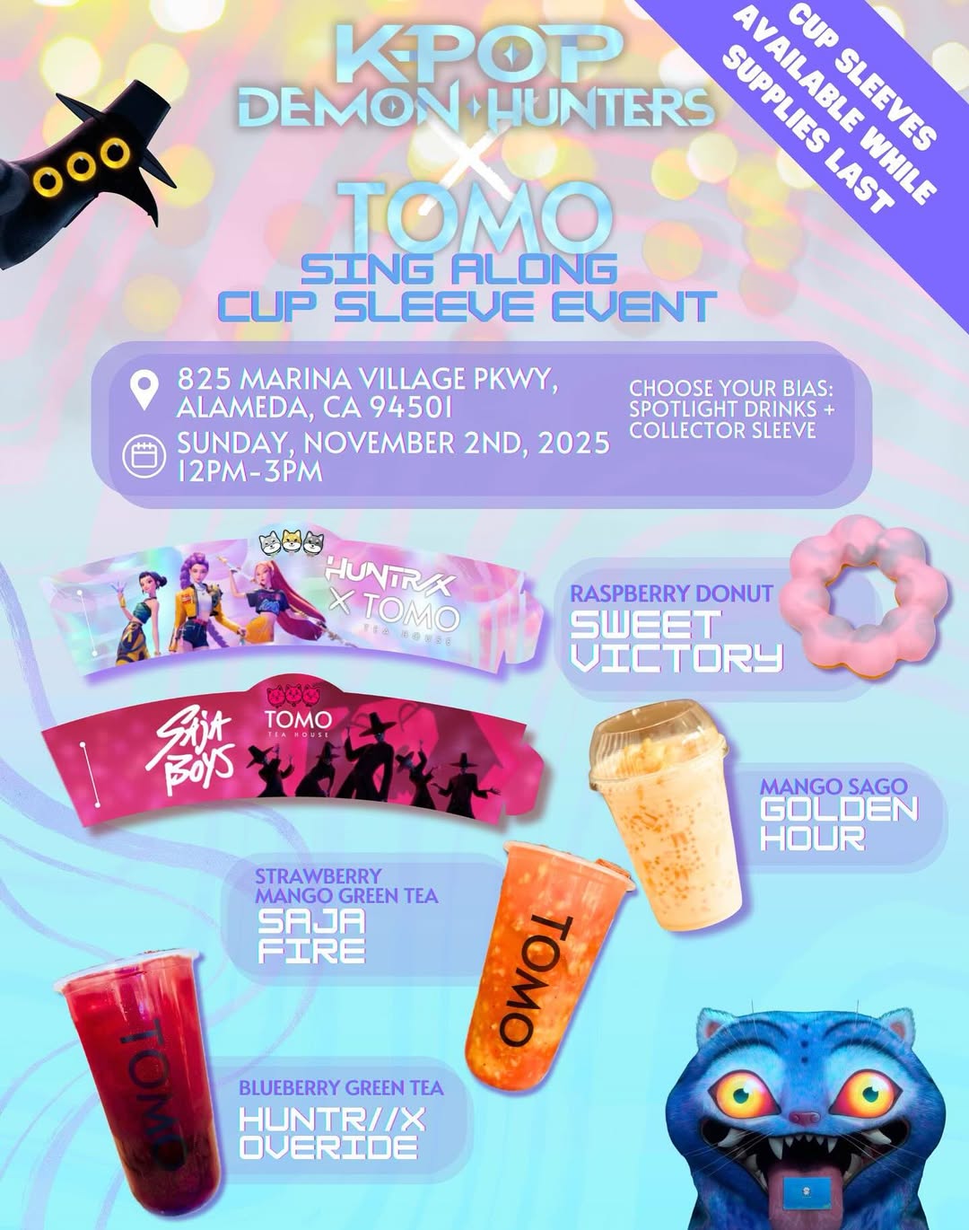 KPOP DEMON HUNTERS TOMO SING ALONG CUP SLEEVE EVENT