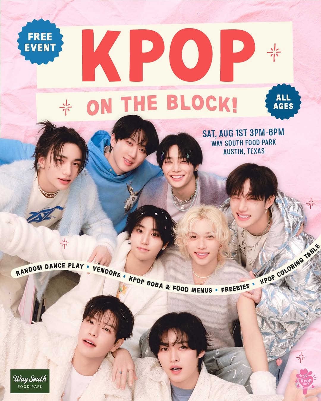 Kpop on the Block - Free & All Ages! – Austin, August 1, 2026 | K