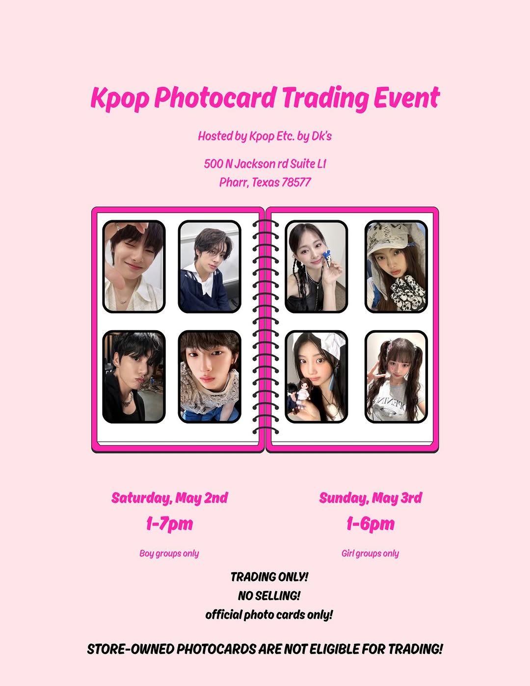 Kpop Photocard Trading Event