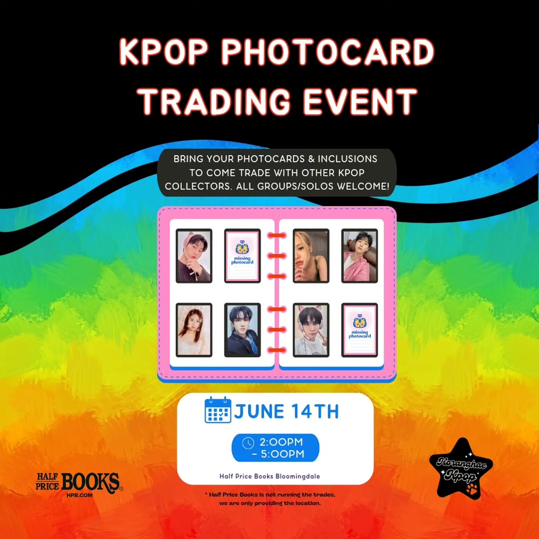 Kpop Photocard Trading Event – Bloomingdale, June 14, 2026 | K-Pop