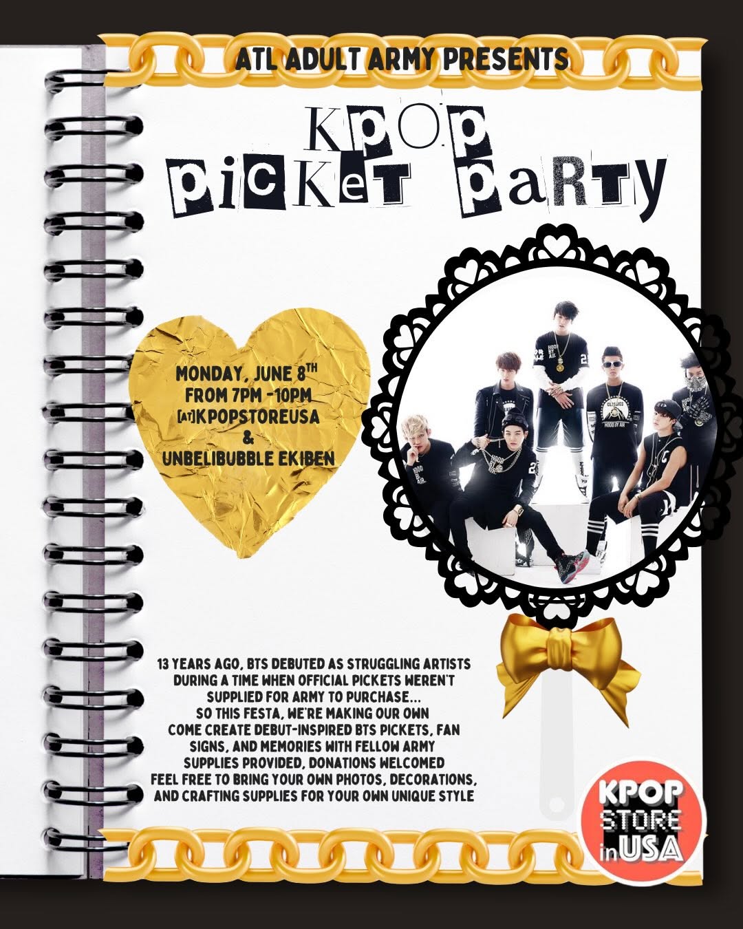 K-pop Picket Party – Atlanta, June 8, 2026 | Kpop Tracker