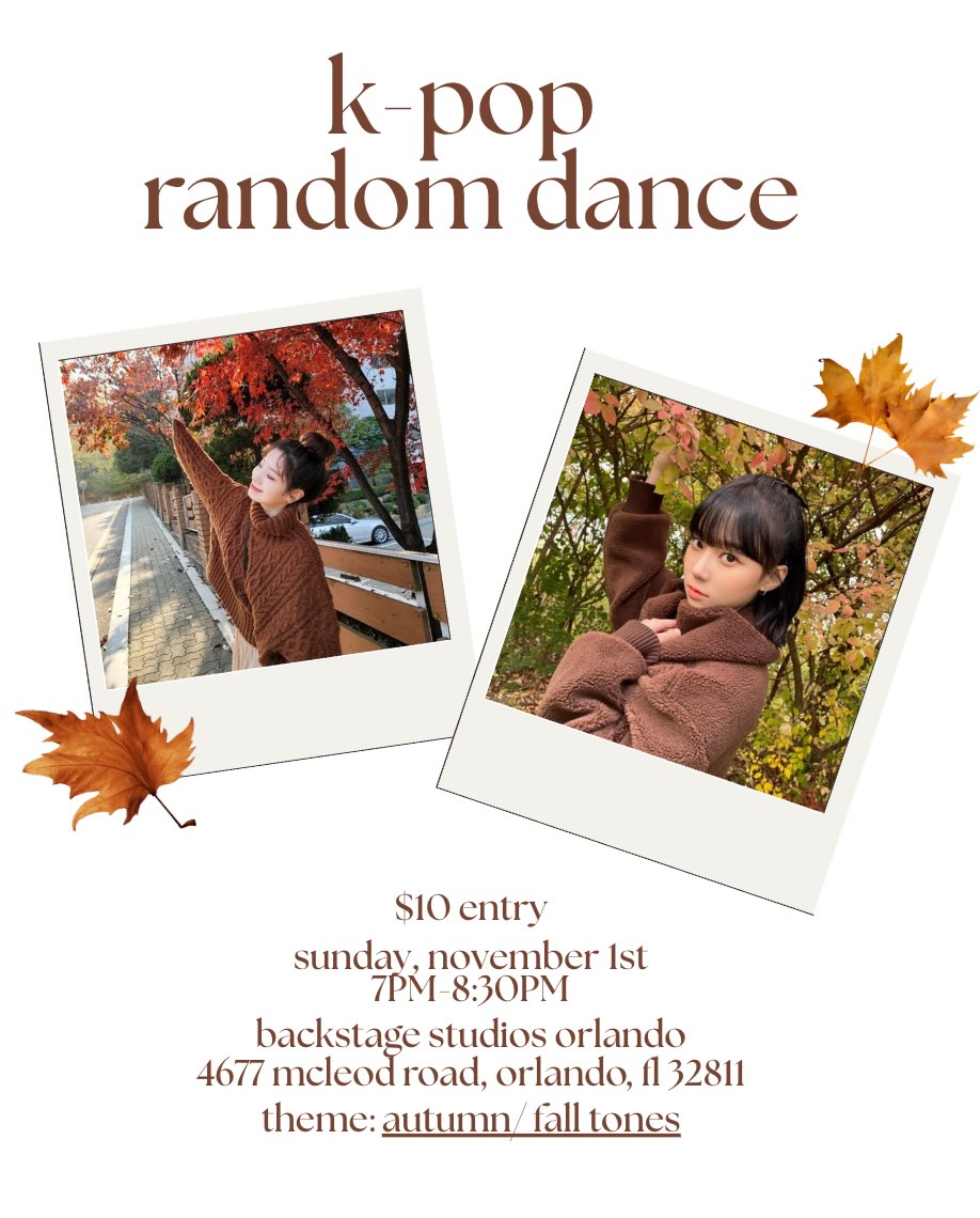 KPOP Random Dance – Orlando, November 1, 2026 | Kpop Tracker