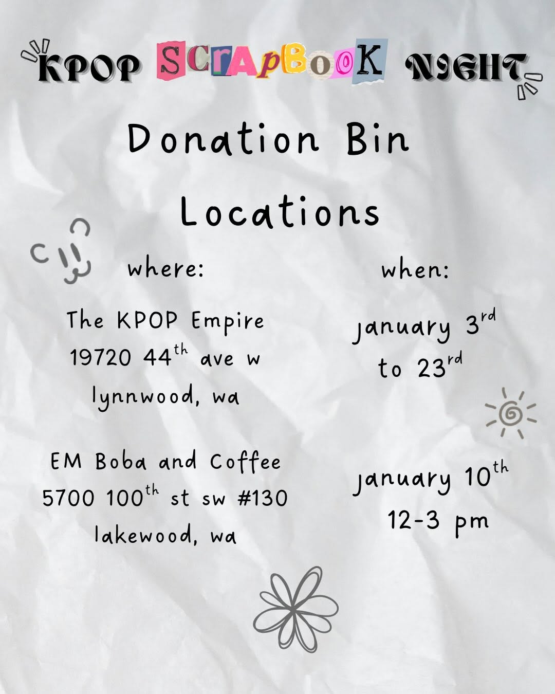 Kpop Scrapbook Night - Image 2