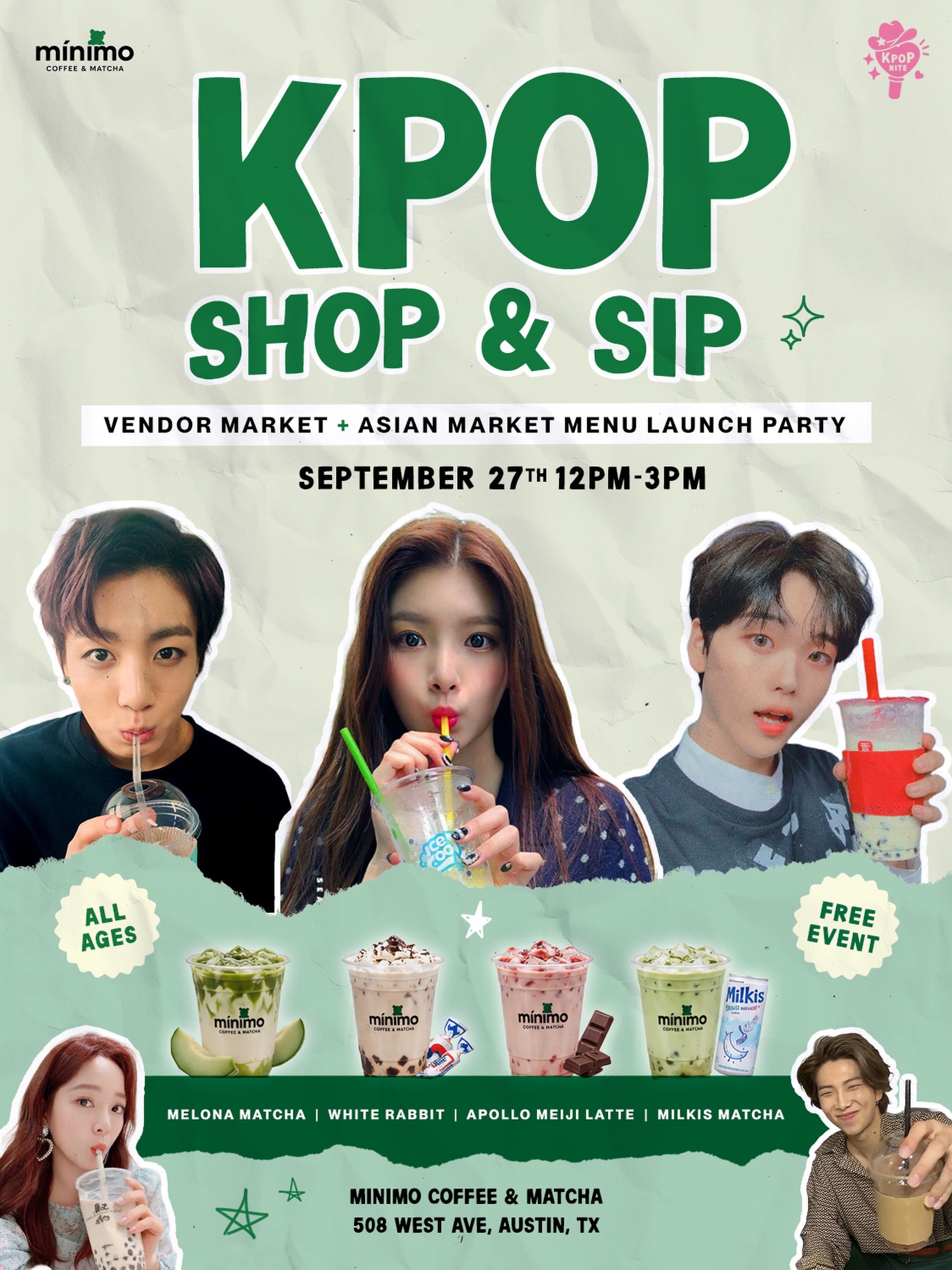 KPOP SHOP & SIP – Austin, September 27, 2026 | K-Pop Tracker