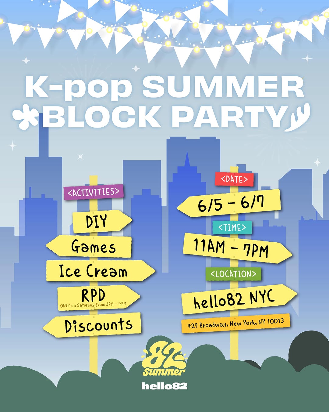 K-pop SUMMER BLOCK PARTY – New York, July 5 – June 7, 2026 | K-Pop Tracker