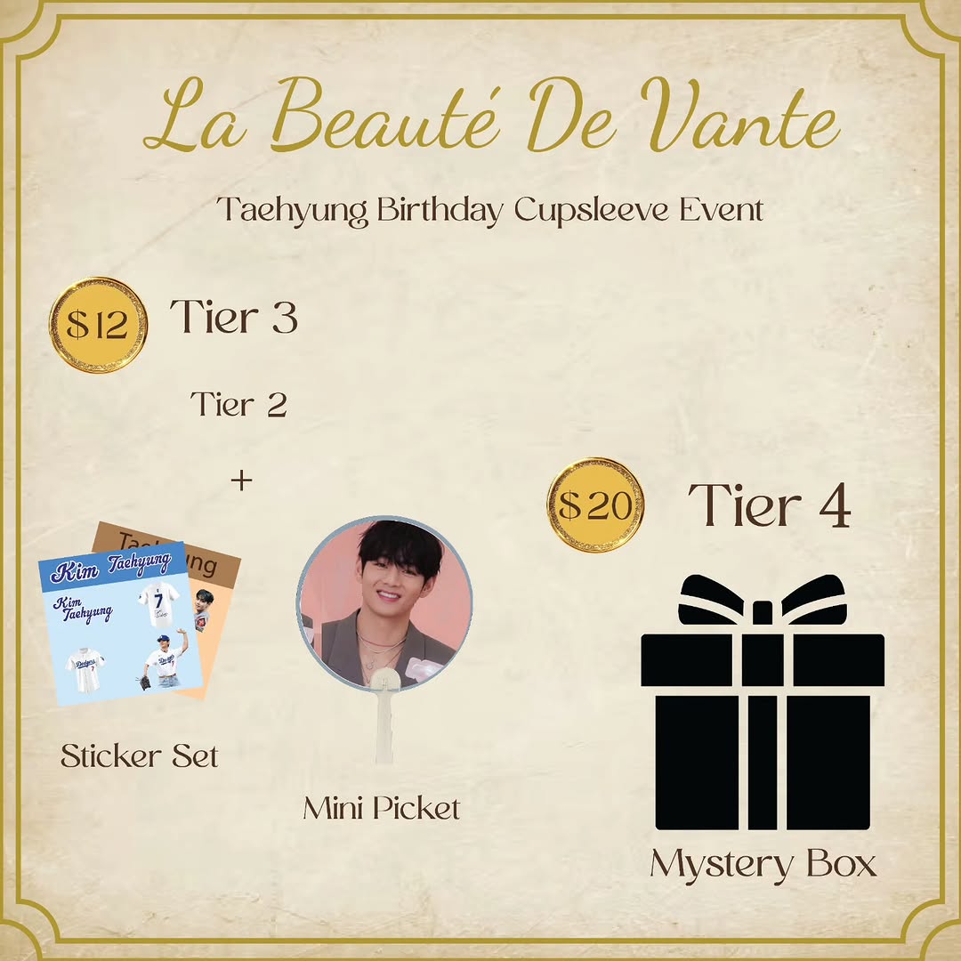 La Beauté de Vante | Taehyung Cupsleeve Event - Image 3